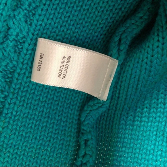 Teal Cupid Peplum Sweater - Picture 5 of 5